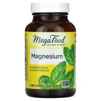 Магний, Magnesium, MegaFood, 60 таблеток