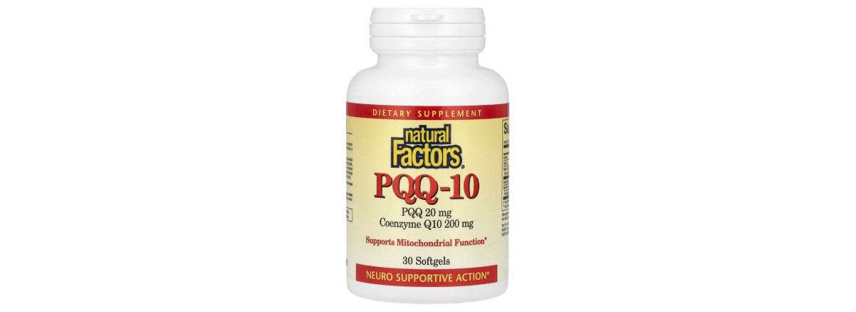 PQQ с Коэнзимом Q10, 20 мг, PQQ-10, Natural Factors, 30 капсул