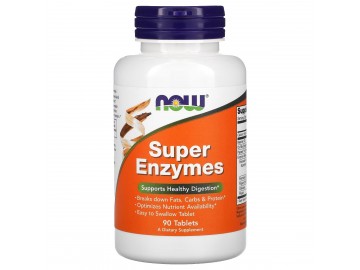 Суперферменти, Super Enzymes, Now Foods, 90 таблеток