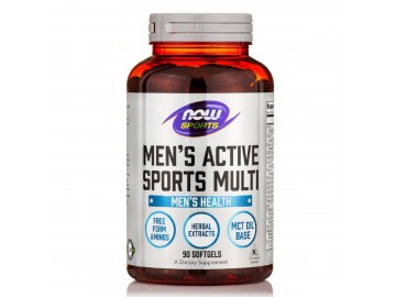 Чоловічі Мультівітаміни для активних видів спорту, Men's Active Sports Multi, Now Foods, 90 гелевих капсул