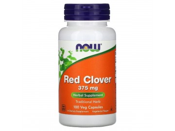 Червона Конюшина, Red Clover, Now Foods, 375 мг, 100 Вегетаріанських Капсул