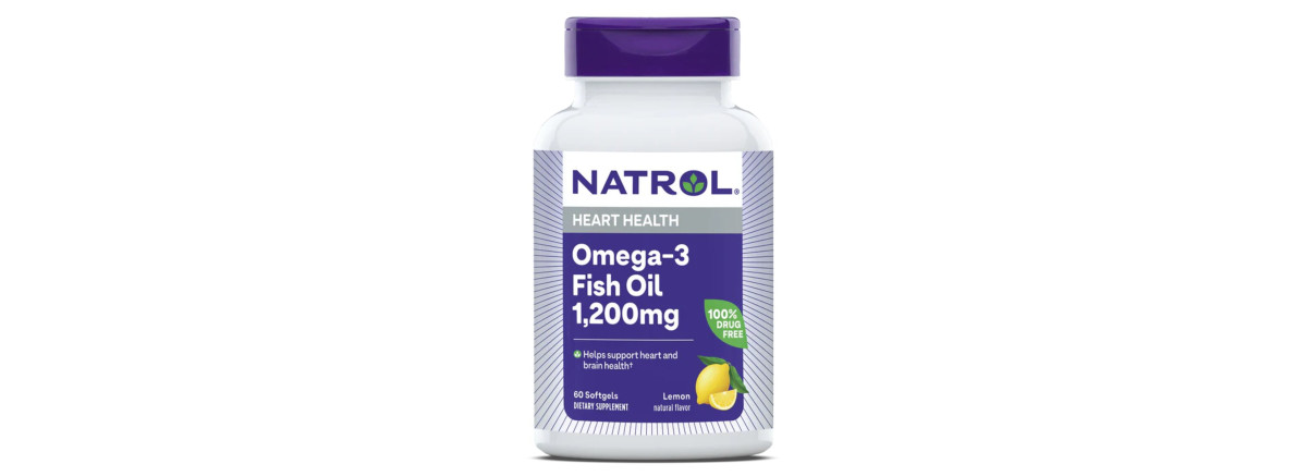 Омега-3 Рыбий Жир, 1200 мг, Omega-3 Fish Oil, Natrol, 60 желатиновых капсул
