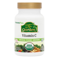 Витамин C органичный, VITAMIN C, 500 мг, Natures Plus, 60 Вегетарианских Капсул