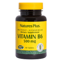 Витамин B6, 500 мг, Natures Plus, 90 таблеток