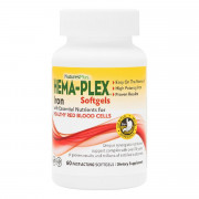 Комплекс с железом Hema-Plex, Iron, Natures Plus, 60 мягких желатиновых капсул