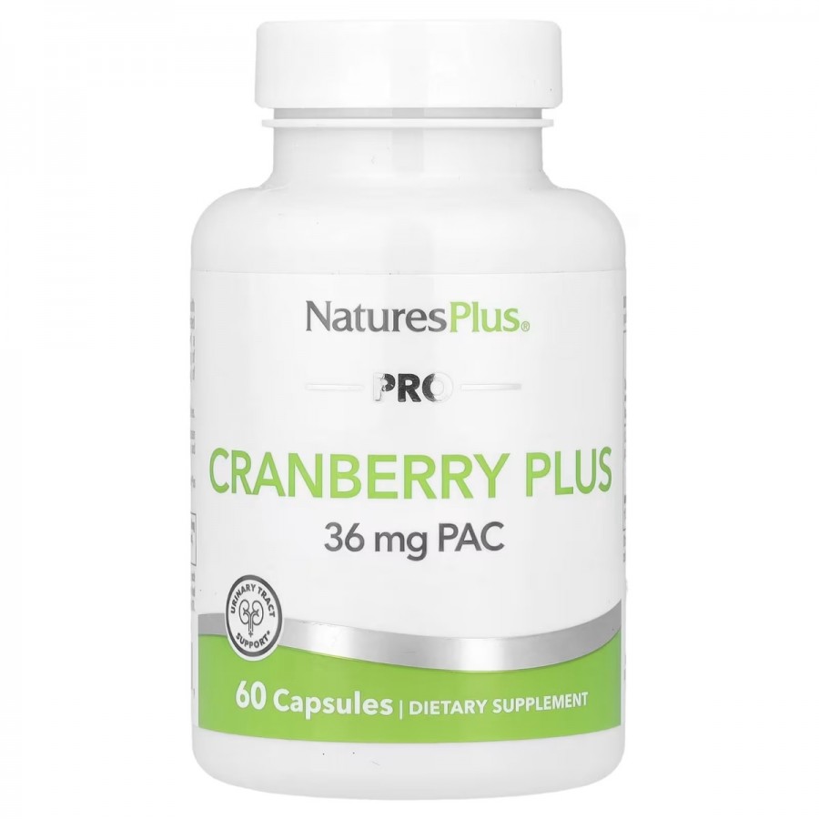 Журавлина органічна, PRO Cranberry Plus, Natures Plus, 60 капсул