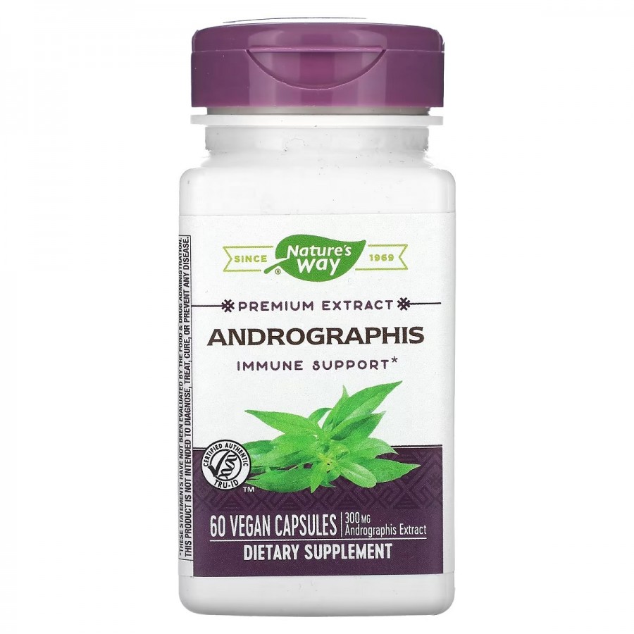 Андрографіс Стандартизований, Andrographis, Nature's Way, 60 капсул