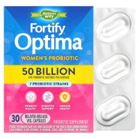 Пробіотики для жінок з відстроченим вивільненням, 50 млрд КУО, Fortify Optima, Women's Probiotic, 50 Billion, Nature's Way, 30 вегетаріанських капсул