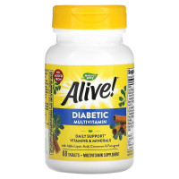 Діабетичні мультивітаміни, Alive! Diabetic Multivitamin, Nature's Way, 60 таблеток