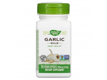 Часник, 580 мг, Garlic Bulb, Nature's Way, 100 вегетаріанських капсул