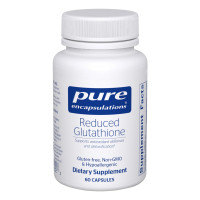 Глутатіон відновлений, 100 мг, Reduced Glutathione, Pure Encapsulations, 60 капсул