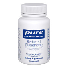 Глутатіон відновлений, 100 мг, Reduced Glutathione, Pure Encapsulations, 60 капсул