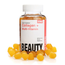 Колаген з мультивітамінами, фруктовий смак, Collagen Multivitamin, T-RQ, 60 жувальних цукерок