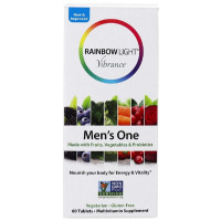 УЦІНКА Мультівітаміни Для Чоловіків, Vibrance Men's One, Rainbow Light, 60 таблеток (пом'ята коробка)