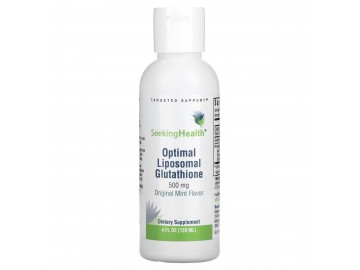 Глутатіон Оптимальний ліпосомальний, 500 мг, м'яти, Optimal Liposomal Glutathione, Original Mint, Seeking Health, 120 мл