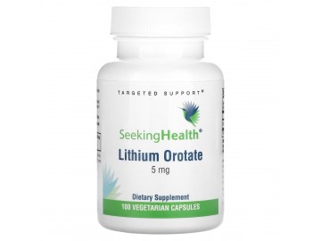 Літій оротат, 5 мг, Lithium Orotate, Seeking Health, 100 вегетаріанських капсул