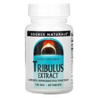 Экстракт Трибулуса, 750 мг, Source Naturals, 60 таблеток