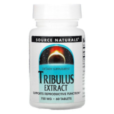 Екстракт Трібулуса, 750 мг, Source Naturals, 60 таблеток