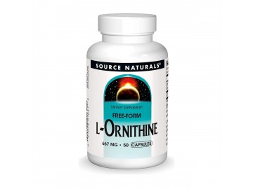 Орнітин, 667 мг, L-Ornithine, Source Naturals, 50 капсул