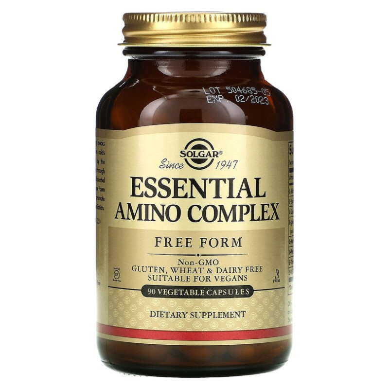 Амінокислотний Комплекс, Essential Amino Complex, Solgar, 90 капсул