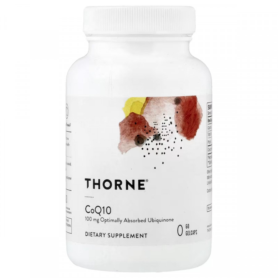 Коензим Q10, 100 мг, CoQ10, Thorne Research, 60 гелевих капсул