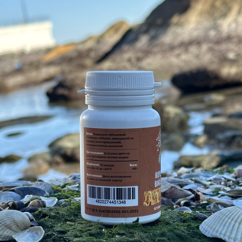Кордицепс військовий, "Лісовик", 120 таблеток по 0,4 г