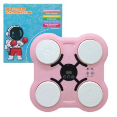 Бокс электронный, детский, музыка, свет, Bluetooth (розовый)