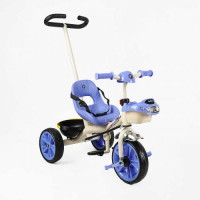 Велосипед 3-х колесный Best Trike колеса EVA переднее 10”, заднее 8”, стальная рама, УКР ОЗУЧЕНИЕ, родительская ручка, в коробке