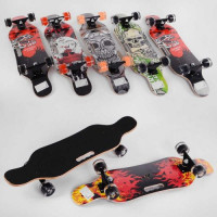 Скейтборд Best Board, 74×20 см, 6 шарів канадського клена, PU колеса (світяться), ABEC-9