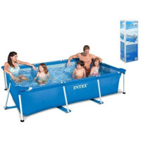 Intex Басейн каркасний розмір:300х200х75 см, об'єм води: 3834л, прямокутний, від 6-ти років