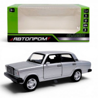 Машина металева "АВТОПРОМ" 1:32-36 Lada 2107 (СІРА)