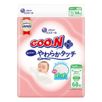 Підгузки Goo.N Plus для новонароджених (розмір 1(NB), до 5 кг, 68 шт)