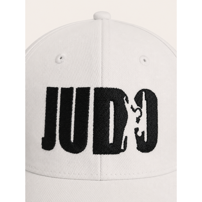 Біла кепка/бейсболка TM KINTAYO з вишивкою JUDO/ДЗЮДО, унісекс
