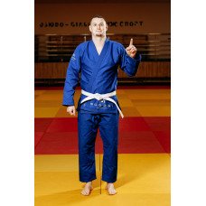 Синє кімоно для хлопців/чоловіків, грепплінг, TM BUDOGI, зріст 160 см, щільність 450 гр/м.кв.