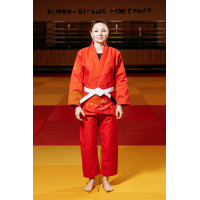 Красное кимоно для девушек/женщин, джиу-джитсу, TM BUDOGI, рост 160 см, плотность 450 гр/м.кв.