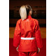 Червоне кімоно для дівчат/жінок, джиу-джитсу, TM BUDOGI, зріст 160 см, щільність 450 гр/м.кв.