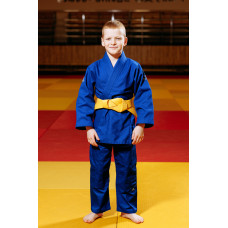 Синє дитяче кімоно для хлопчиків, дзюдо, TM BUDOGI серія BEGINNER, зріст 110 см, щільність 350 гр/м.кв.