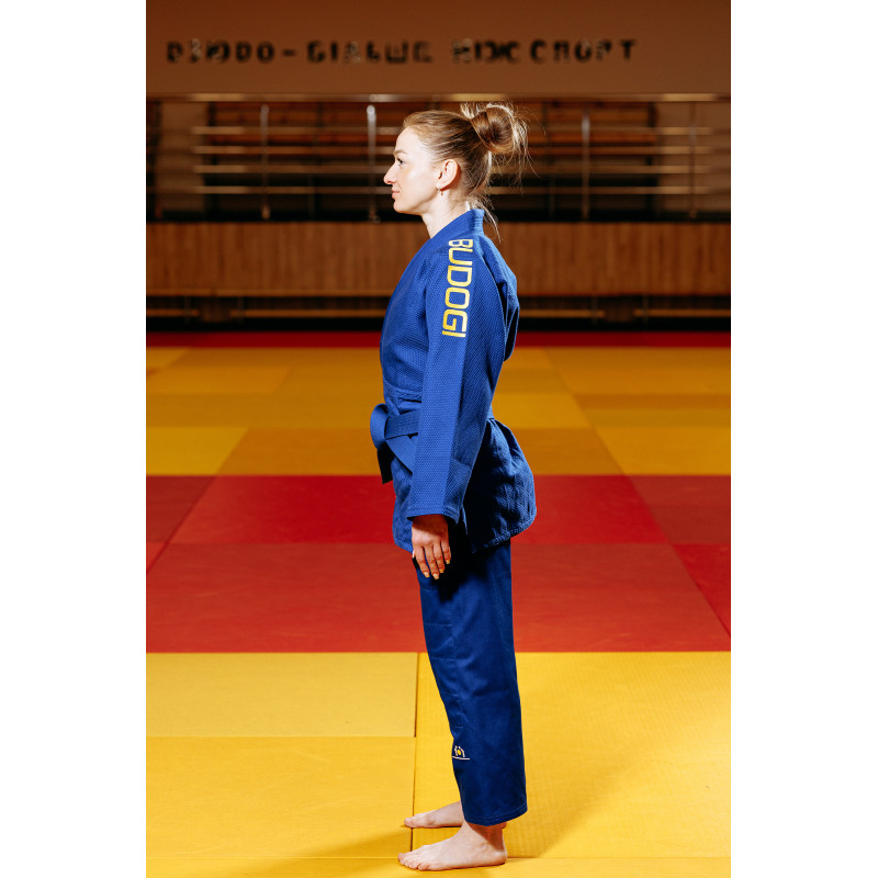 Синє кімоно для дівчат/жінок, дзюдо, TM BUDOGI серія PRO, зріст 180 см, щільність 650 гр/м.кв.