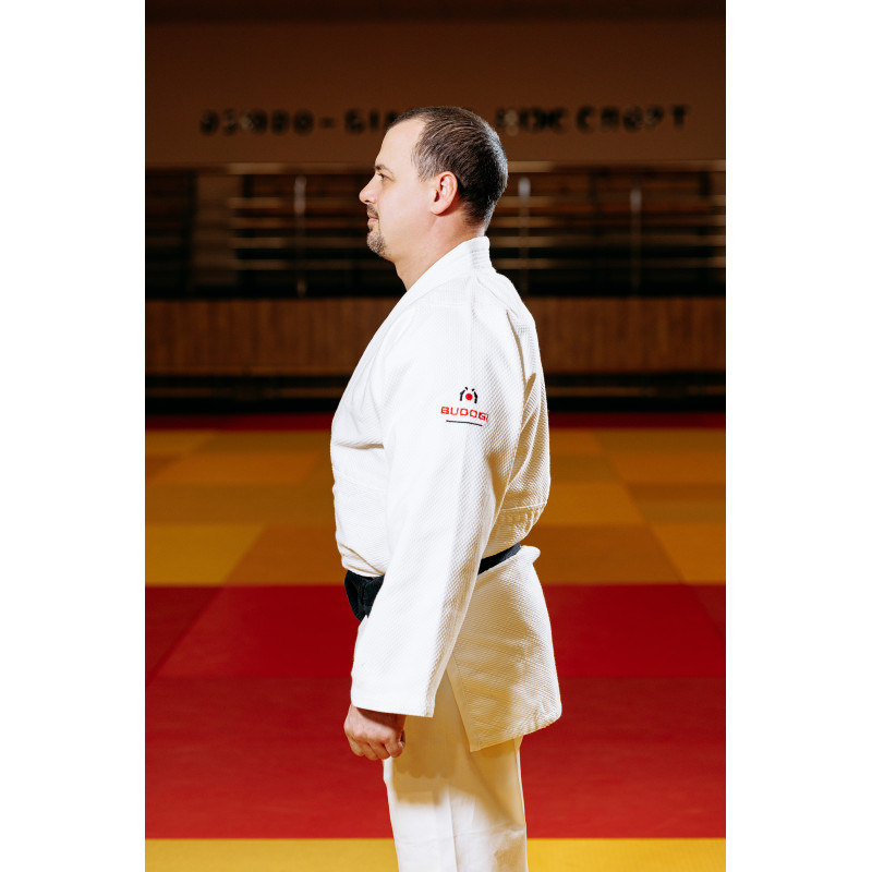 Белое кимоно для парней/мужчин, дзюдо, TM BUDOGI серия ADVANCED, рост 190 см, плотность 500 гр/м.кв.