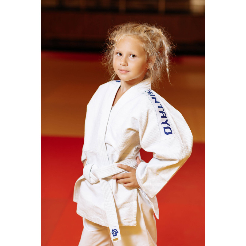 Кімоно для дзюдо біле, TM "Kintayo" Koka, 150 зріст, щільність 350 гр/м.кв.