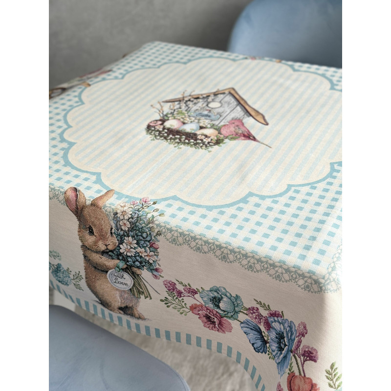 Скатертина гобеленова BLUE BUNNIES Limaso