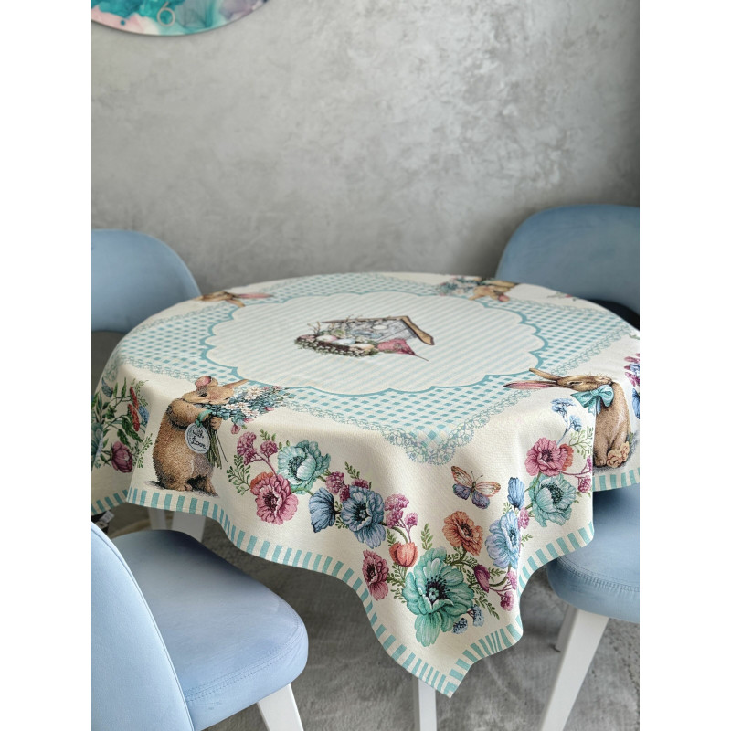 Скатертина гобеленова BLUE BUNNIES Limaso
