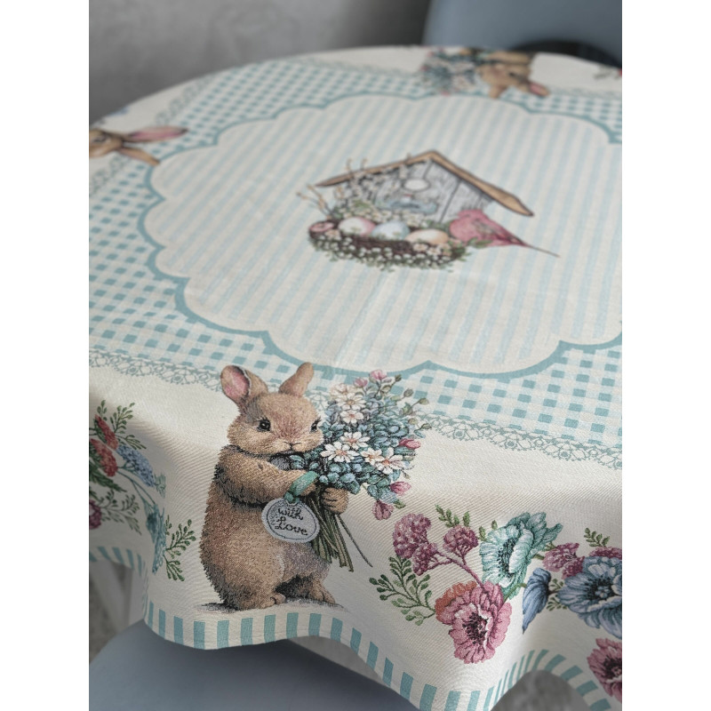 Скатертина гобеленова BLUE BUNNIES Limaso