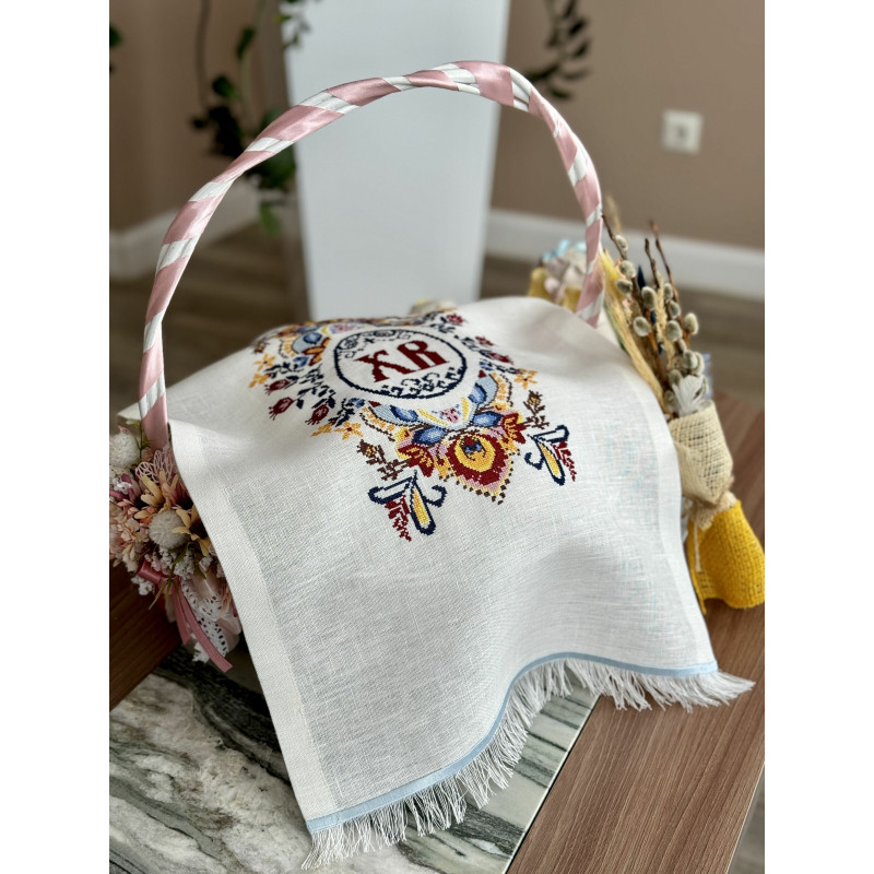 Рушничок у кошик великодній RKVV017