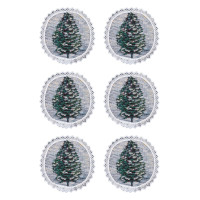 Набор салфеток гобеленовых с кружевом ZERMAT-SET6-10D Limaso