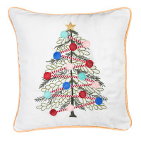 Наволочка одностороння з вишивкою XMAS TREE02