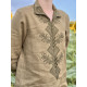 Чоловіча вишита сорочка хакі SVCH3