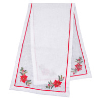 Дорожка на стол с вышивкой POINSETTIA