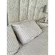Постільний набір двоспальний SATIN GRAY STRIPE-PN (200x220+3*50x70)