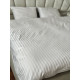 Постільний набір двоспальний SATIN GRAY STRIPE-PN (200x220+3*50x70)